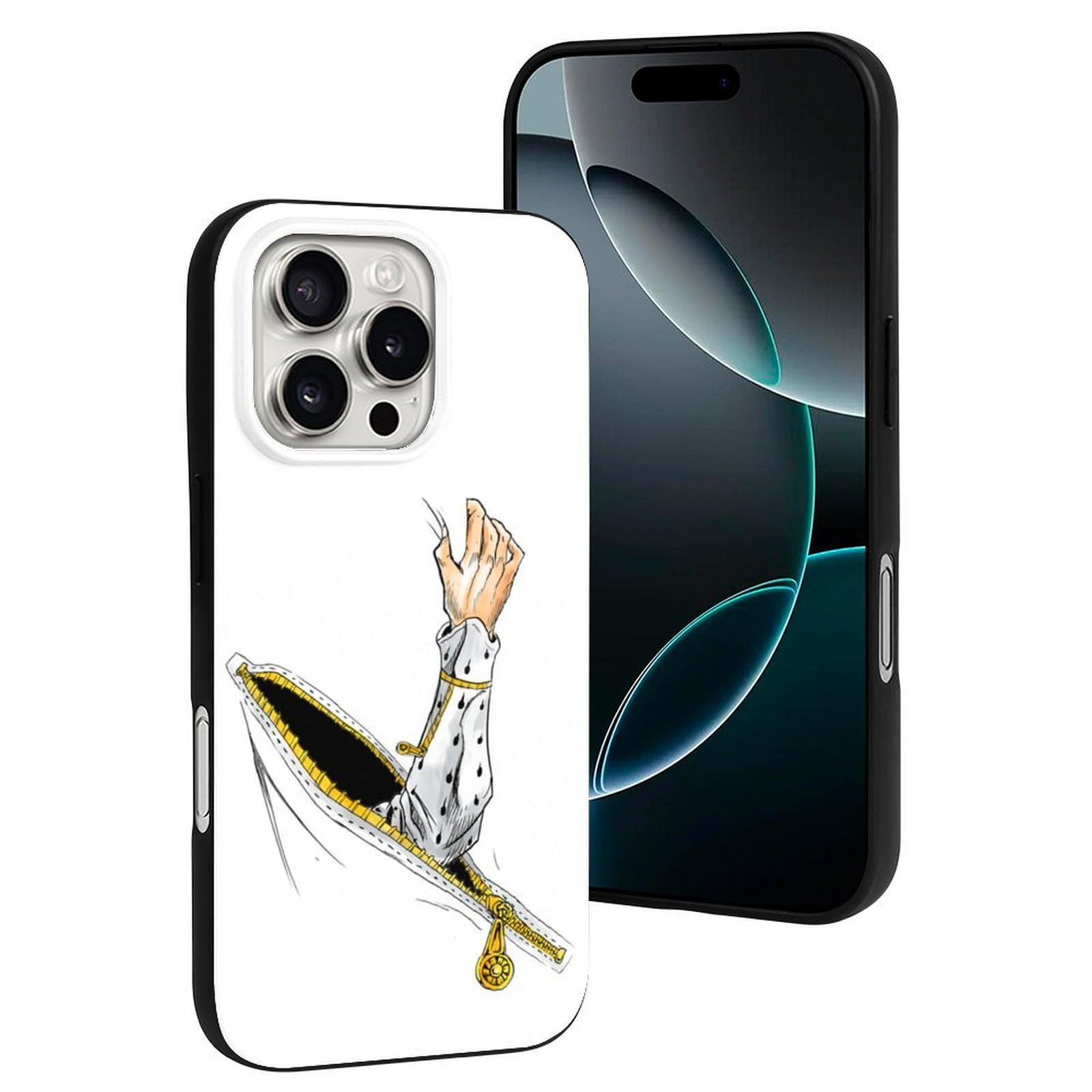 Amazon.co.jp: STEBVI iPhone16ケース ジョジョの奇妙な冒険 ブルーノ